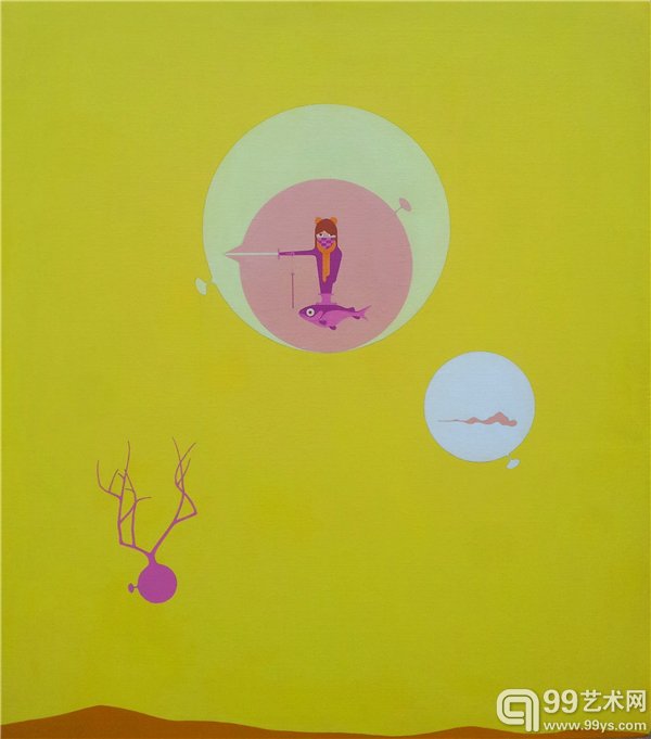 囡·囝10  Nan·Jian10  80x70cm  布面丙烯 Acrylic on canvas  2013