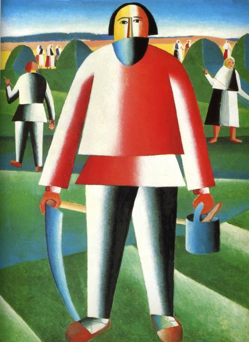 马勒维奇，割草的人，1930