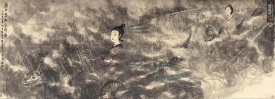 傅抱石 《云中君与大司命》