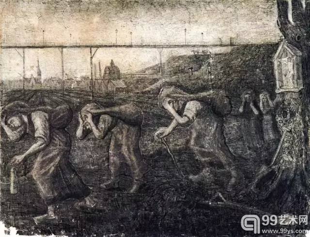 梵高的早期素描,足够人感动落泪