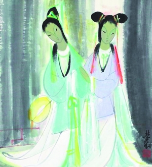从林风眠的《仕女图》能看到他所受到的印象派的影响