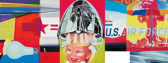詹姆斯·罗森奎斯特《F-111》1964—65，古根海姆美术馆藏（图4）