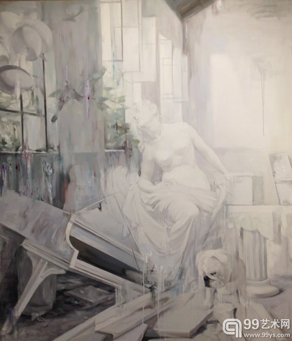 李婷婷：无意介入...NO.1  布面油画     160 140cm   2016  价格  35000