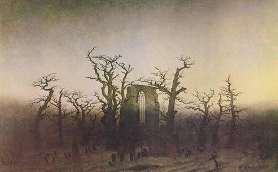 Caspar David Friedrich: 《橡树林中的修道院》(插图3)