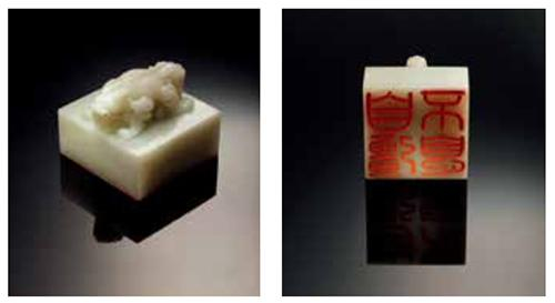 法国吉美家族旧藏清乾隆御制白玉交龙钮“自强不息”宝玺，2010年北京保利五周年春拍,成交价5656万元 