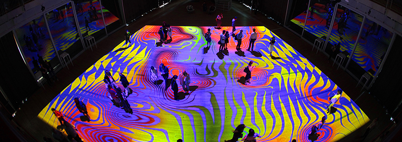 米兰虚拟现实的互动地毯