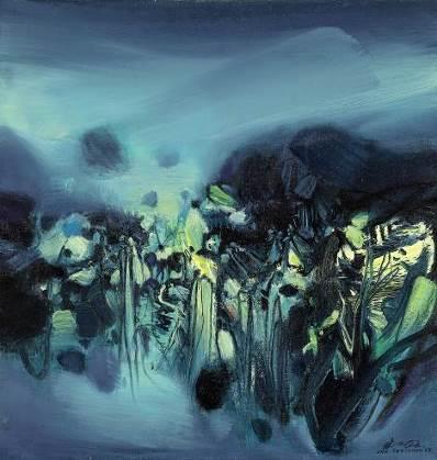朱德群（1920 –2014），《构图第285号》1968年作，油彩画布，65 x 62公分估价：2,800,000 –4,800,000港元／362,000 –620,000美元