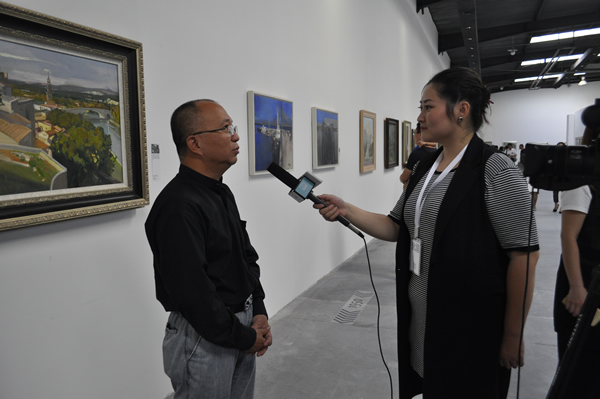 《当代油画》现场采访参展艺术家王辉先生