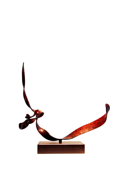 《书法系列2016-4》2016 年 50cm×54cm×20cm  铜化学上色 铜底座