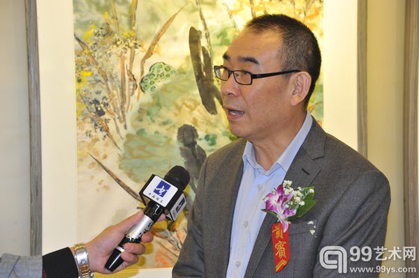 同盛轩艺术馆馆长接受书画频道采访