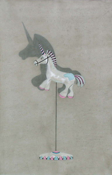 《布鲁斑》Blue Dapple-110x70cm 宣纸 丙烯色 2007