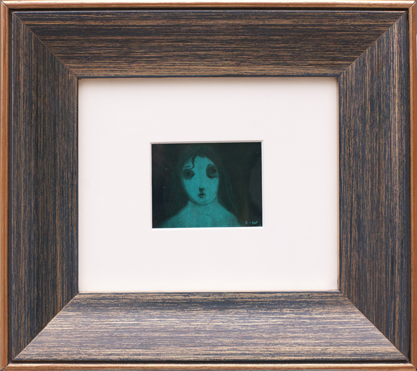 罗苇 ，晶体星球—赫尔尼克.阿夫纳.L.W  系列 NO.27，综合媒介，28.5x25x3.5cm,画面尺寸：8x6cm, 2015 (1)