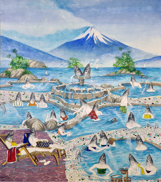 巫宇庭-溫泉71x60cm