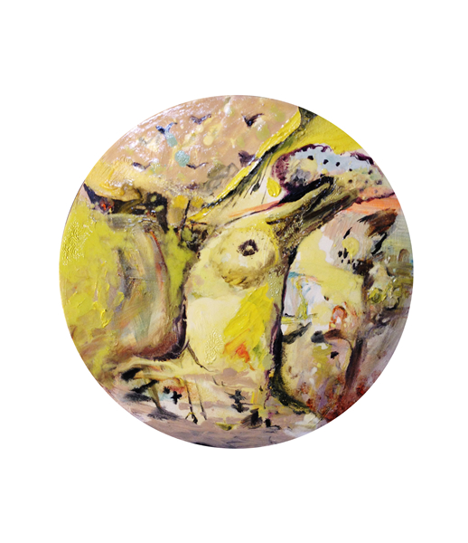 静默的温柔力量 Silent gentle force 30x30cm 2016 oil on canvas