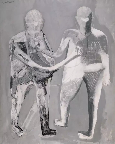 尚扬“诊断”系列：《诊断－3》布面丙烯 193x153cm 1994年作 