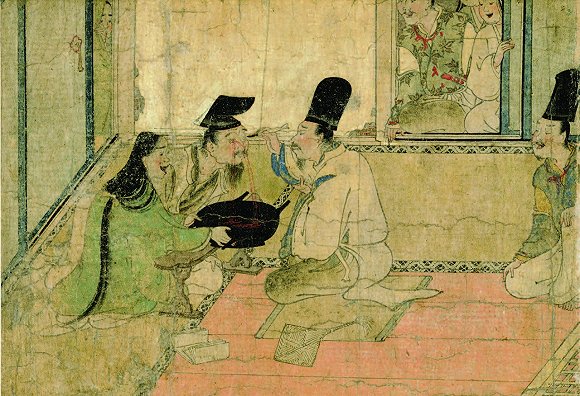 病草纸·眼疾的治疗（局部） 12世纪 京都国立博物馆藏