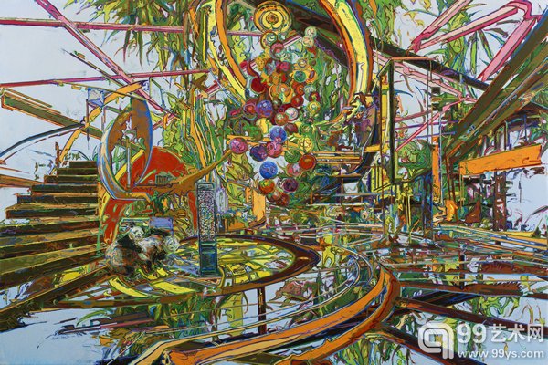 由金 一级欢乐园 Top amusement park 200×300cm Oil on canvas 2015