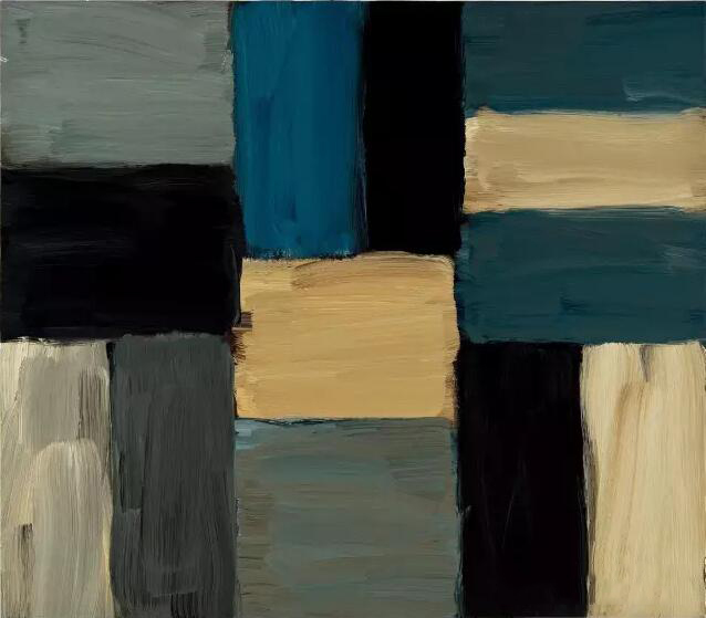 《多利安· 塞勒涅》，亚麻布面油画，71.1 厘米x 81.3 厘米，2013 年，__Sean Scully Studio