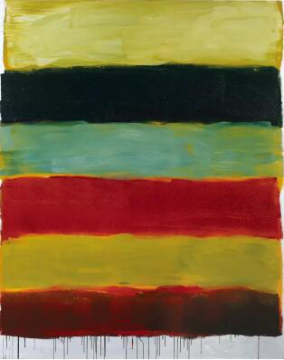 《路线· 树》，2015 年，铝板油画 ，249.9cm x 199.9 cm