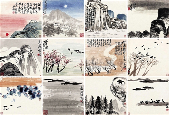 齐白石 1931年作 咫尺天涯—辛未山水册 雅昌供图