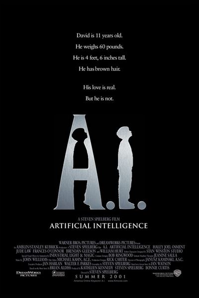 《人工智能 Artificial Intelligence》；导演史蒂文·斯皮尔伯格；2001