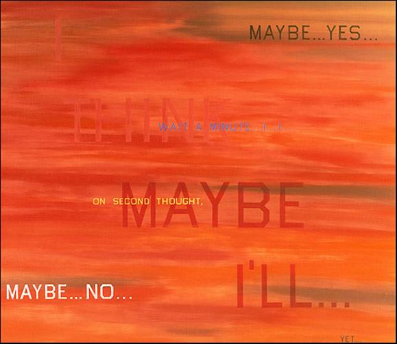 Ed Ruscha    《我想，或许我将….. 1983》