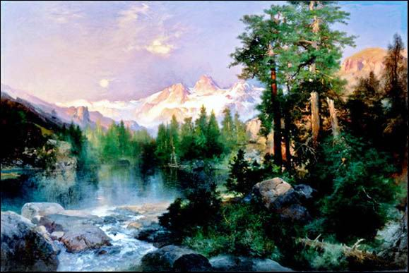 Thomas Moran 《The Three Tetons, 1895》