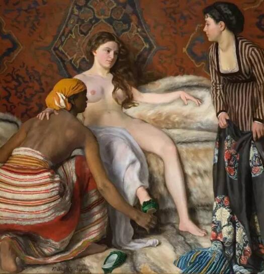 弗雷德里克·巴吉尔(FrédéricBazille)的拔士巴，《浴室》(LaToilette，1870)—— 这些其他的身体作为“身体”坐在这里，它已经迷失。