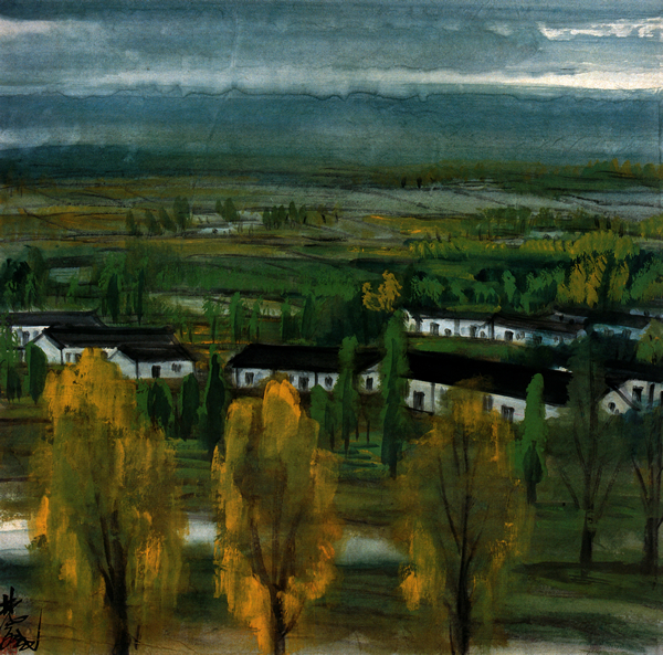 林风眠 《春》  1962年 纸本设色  40x38cm  上海美术家协会藏