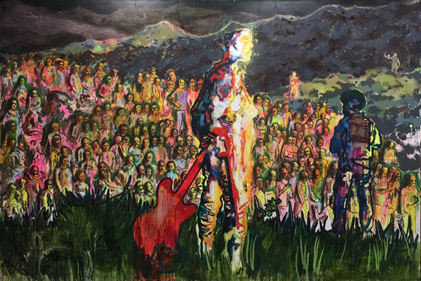 丹尼尔里希特 《Rock und polieze》 360×250cm 布面油画 2008