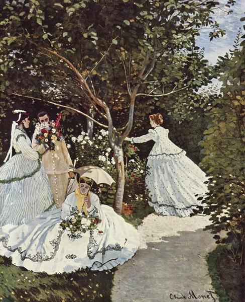莫奈作品《花园中的女人》（1866）