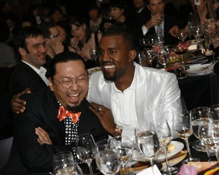 村上隆与肯伊·威斯特。图/取自vanityfair。