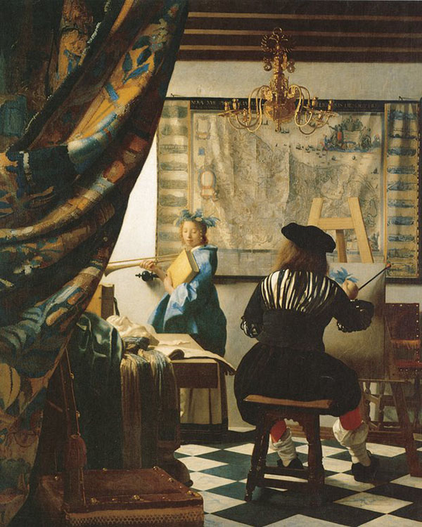 维米尔，绘画艺术，1666-1668
