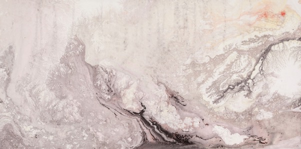 日落，2014，纸本水墨，49 x 100cm