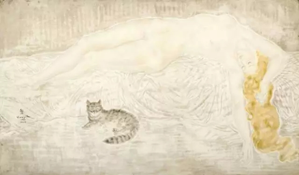 《裸女与猫》，藤田嗣治，超500万美元，2016香港苏富比