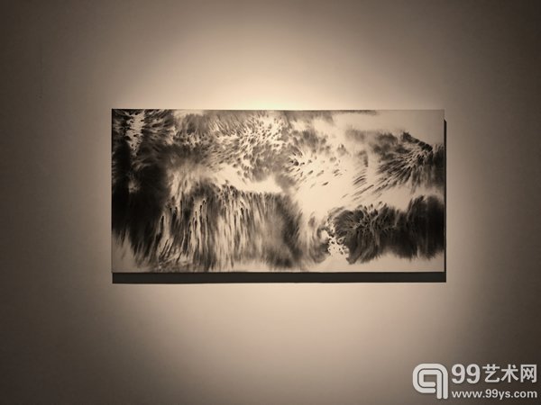 韩言松，无题，纸本水墨，65 x 132cm，2016