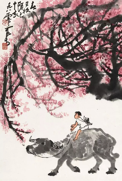 李可染《四季牧牛图》