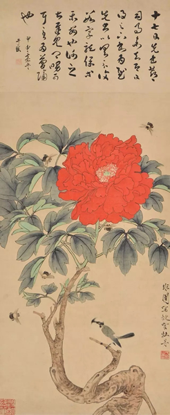 于非闇《四时竞艳》