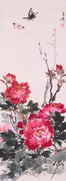 王雪涛《花鸟四屏》