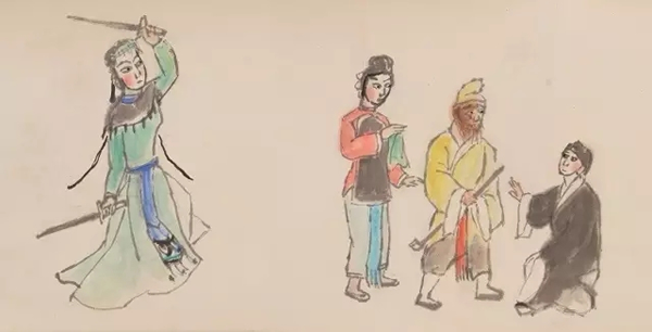 关良《戏剧人物卷》