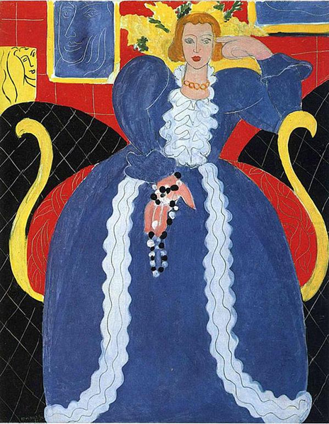  亨利·马蒂斯 Henri Matisse - 蓝衣女人
