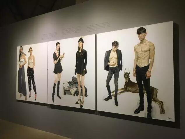 展览现场  陈丹青作品