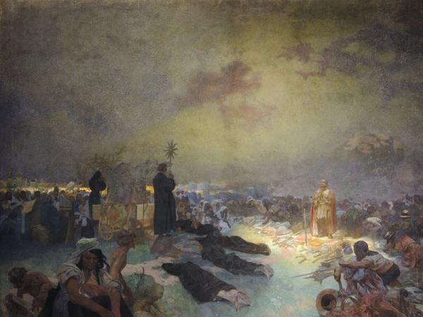 《维特克夫山之战以后》1923年 布面油画　405×480cm