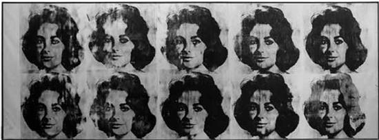 安迪·沃霍尔 十位莉兹 版画复制 1963年