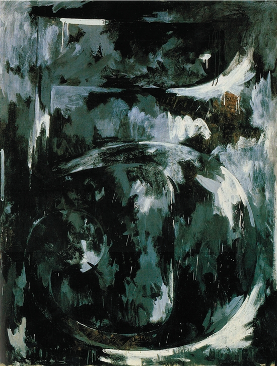贾斯培·琼斯 数字5 蜡画与纸张拼贴 183×137.5cm 1960年