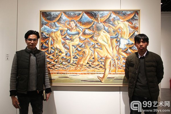 策展人莫伟康与艺术家熊庆华