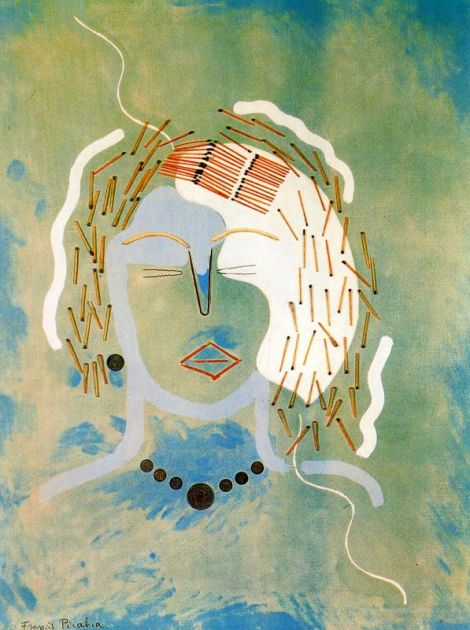弗朗西斯·毕卡比亚《Woman with Matches》1924-1925年