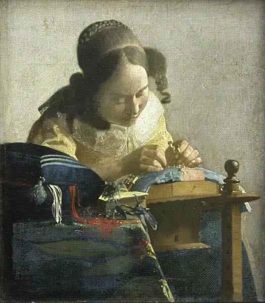 《纺织女工》约翰内斯·维米尔 1669-1670年 © RMN-Grand Palais （musée du Louvre） / Gérard Blot