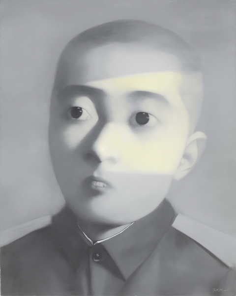 张晓刚《儿子》 2005 油彩 画布 150 x 120 cm