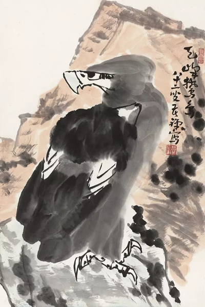 Lot 3036 李苦禅(1899-1983)?天峰鸷鸟